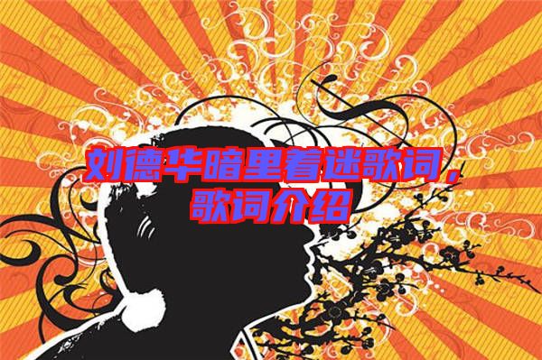 劉德華暗里著迷歌詞，歌詞介紹