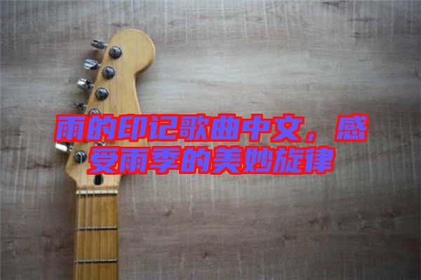 雨的印記歌曲中文，感受雨季的美妙旋律