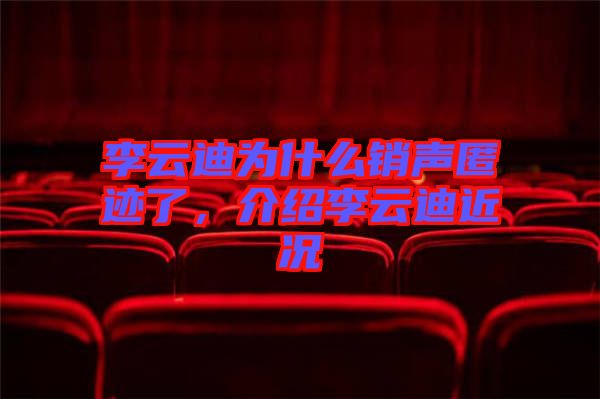 李云迪為什么銷聲匿跡了，介紹李云迪近況