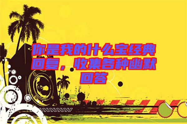 你是我的什么寶經(jīng)典回復，收集各種幽默回答