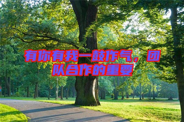 有你有我一鼓作氣，團隊合作的重要
