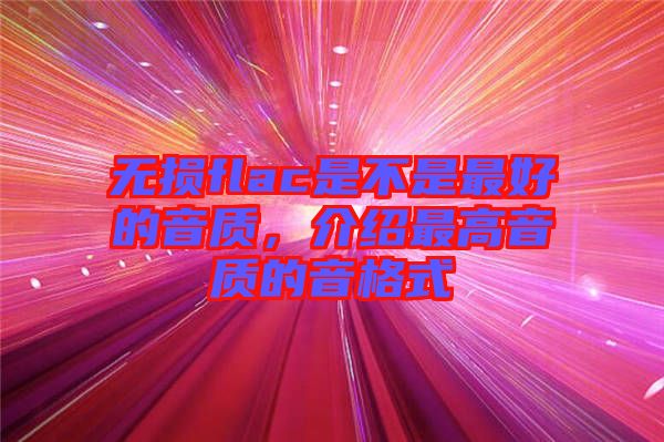 無損flac是不是最好的音質，介紹最高音質的音格式