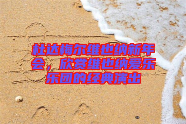 杜達(dá)梅爾維也納新年會(huì)，欣賞維也納愛(ài)樂(lè)樂(lè)團(tuán)的經(jīng)典演出