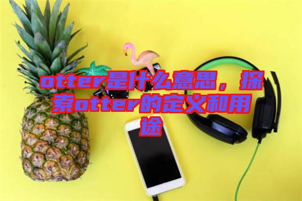 otter是什么意思，探索otter的定義和用途