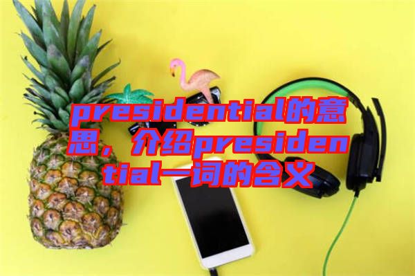 presidential的意思，介紹presidential一詞的含義