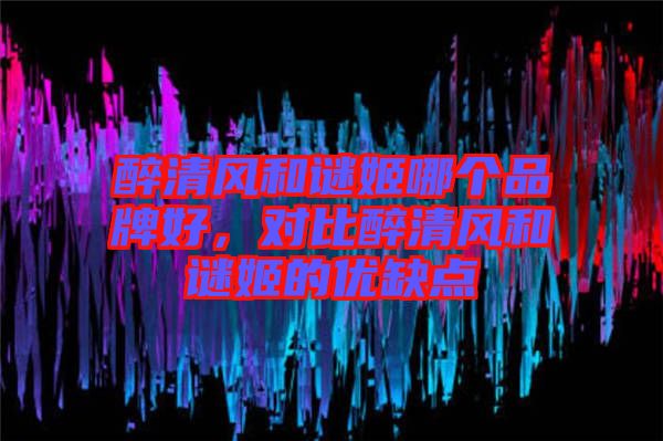 醉清風和謎姬哪個品牌好，對比醉清風和謎姬的優(yōu)缺點