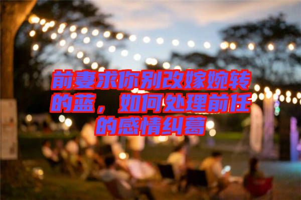 前妻求你別改嫁婉轉(zhuǎn)的藍(lán)，如何處理前任的感情糾葛