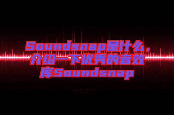Soundsnap是什么，介紹一下優(yōu)秀的音效庫(kù)Soundsnap