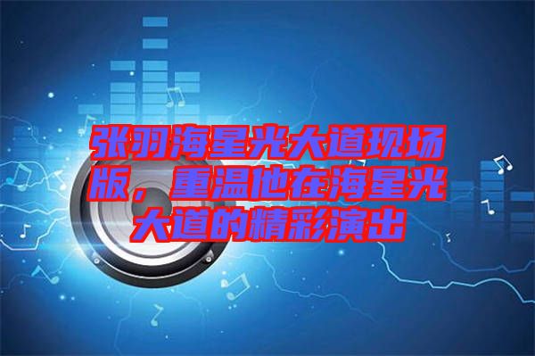 張羽海星光大道現(xiàn)場版，重溫他在海星光大道的精彩演出