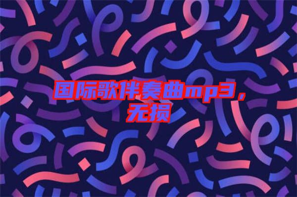 國(guó)際歌伴奏曲mp3，無損