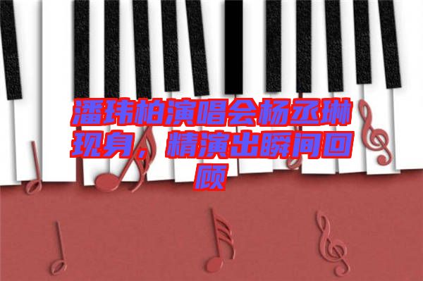潘瑋柏演唱會(huì)楊丞琳現(xiàn)身，精演出瞬間回顧