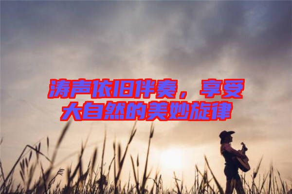 濤聲依舊伴奏，享受大自然的美妙旋律