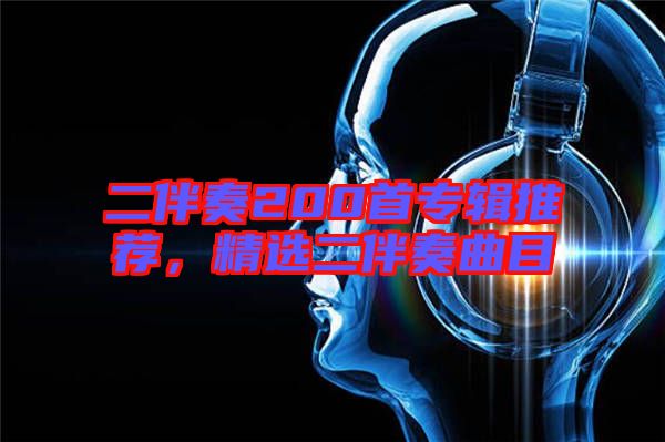 二伴奏200首專輯推薦，精選二伴奏曲目