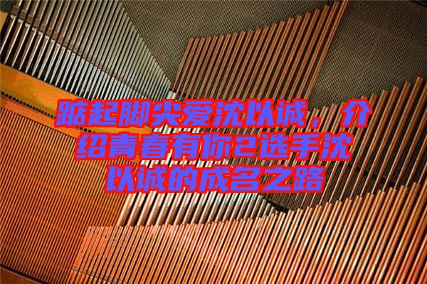 踮起腳尖愛沈以誠，介紹青春有你2選手沈以誠的成名之路