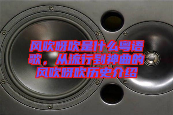 風(fēng)吹呀吹是什么粵語歌，從流行到神曲的風(fēng)吹呀吹歷史介紹