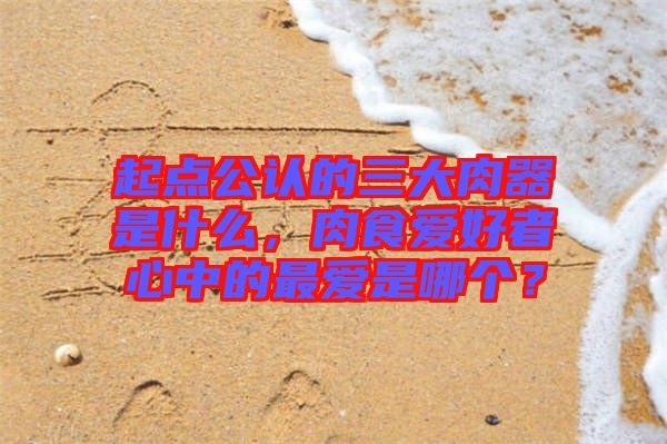 起點(diǎn)公認(rèn)的三大肉器是什么，肉食愛好者心中的最愛是哪個？