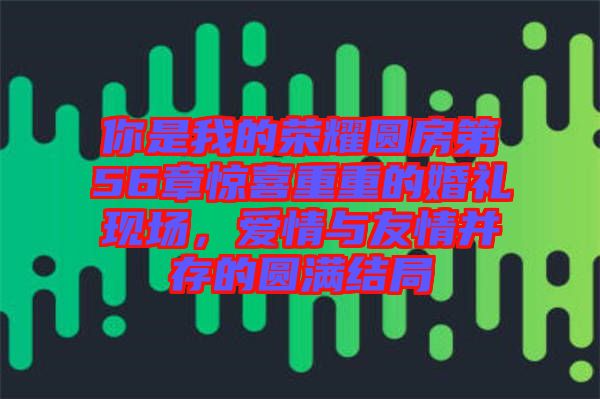 你是我的榮耀圓房第56章驚喜重重的婚禮現(xiàn)場(chǎng)，愛(ài)情與友情并存的圓滿結(jié)局