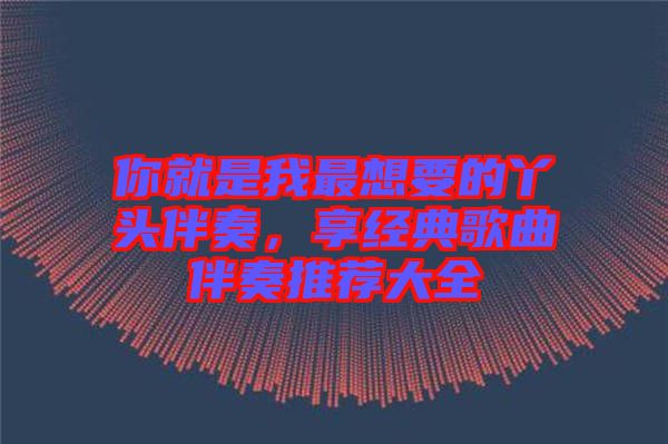你就是我最想要的丫頭伴奏，享經(jīng)典歌曲伴奏推薦大全