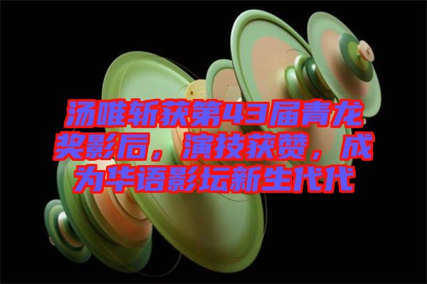 湯唯斬獲第43屆青龍獎(jiǎng)影后，演技獲贊，成為華語(yǔ)影壇新生代代