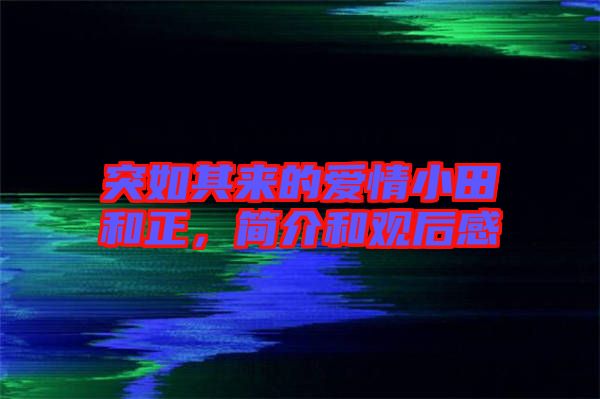 突如其來(lái)的愛(ài)情小田和正，簡(jiǎn)介和觀后感