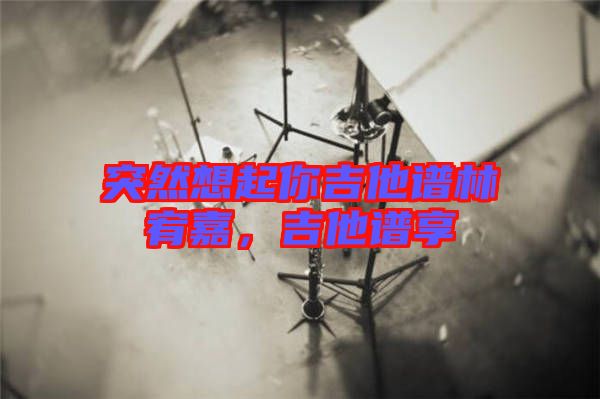 突然想起你吉他譜林宥嘉，吉他譜享