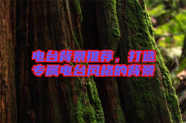 電臺(tái)背景推薦，打造專屬電臺(tái)風(fēng)格的背景