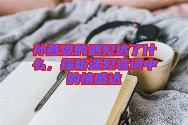 孫燕姿的遇見(jiàn)達(dá)了什么，探析遇見(jiàn)歌詞中的情感達(dá)