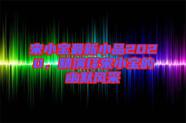 宋小寶最新小品2020，精演繹宋小寶的幽默風(fēng)采