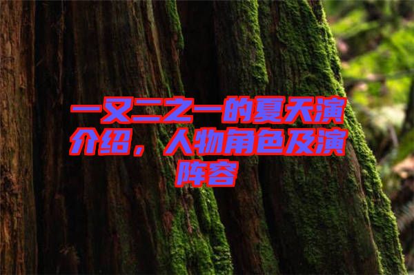 一又二之一的夏天演介紹，人物角色及演陣容