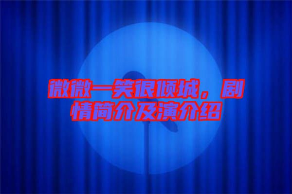 微微一笑很傾城，劇情簡介及演介紹