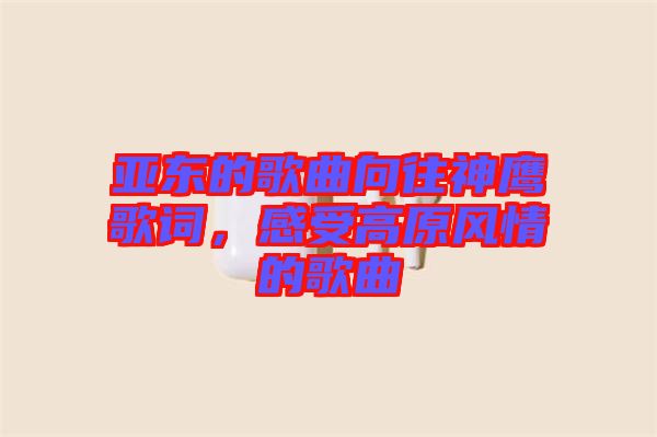 亞東的歌曲向往神鷹歌詞，感受高原風(fēng)情的歌曲