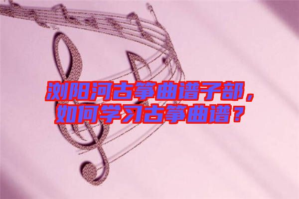 瀏陽河古箏曲譜子部，如何學(xué)習(xí)古箏曲譜？