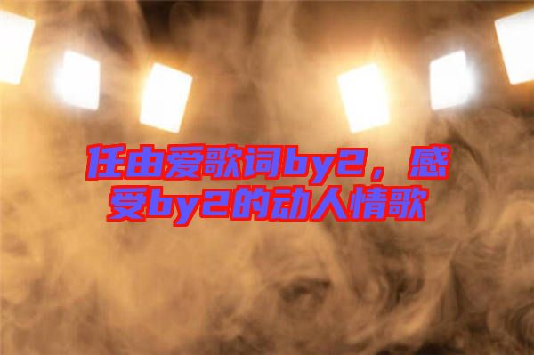 任由愛歌詞by2，感受by2的動人情歌