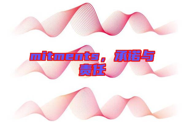 mitments，承諾與責(zé)任