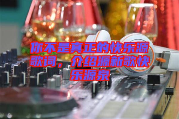 你不是真正的快樂源歌詞，介紹源新歌快樂源泉