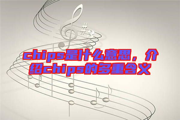 chips是什么意思，介紹chips的多重含義