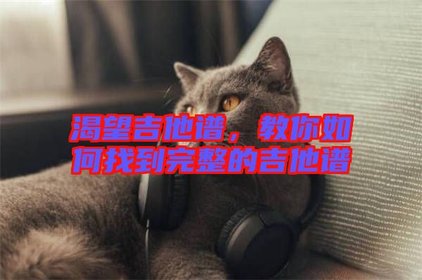 渴望吉他譜，教你如何找到完整的吉他譜