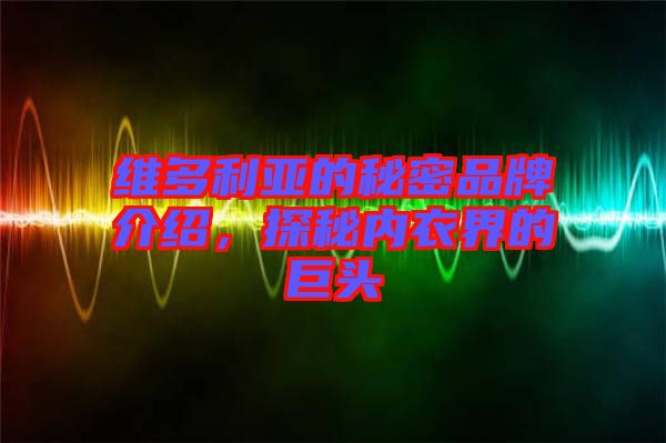 維多利亞的秘密品牌介紹，探秘內(nèi)衣界的巨頭