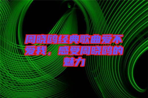 周曉鷗經(jīng)典歌曲愛不愛我，感受周曉鷗的魅力