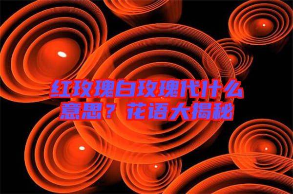 紅玫瑰白玫瑰代什么意思？花語大揭秘