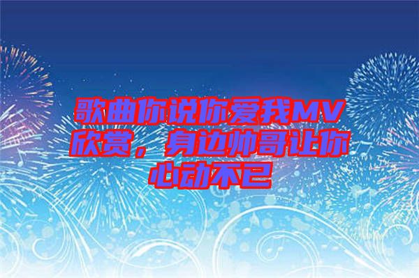 歌曲你說(shuō)你愛(ài)我MV欣賞，身邊帥哥讓你心動(dòng)不已