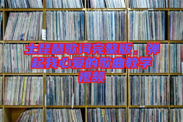土琵琶歌詞完整版，彈起我心愛的歌曲教學(xué)視頻
