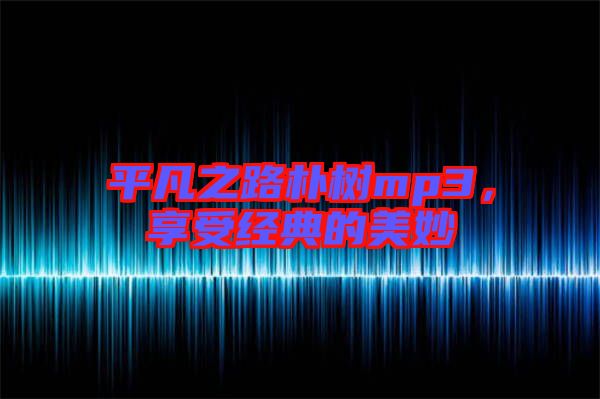 平凡之路樸樹mp3，享受經(jīng)典的美妙