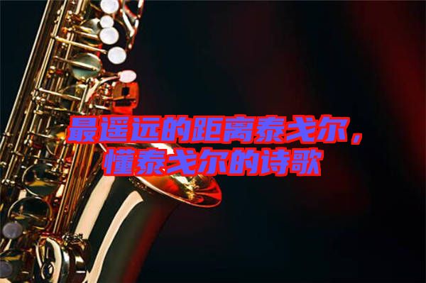最遙遠(yuǎn)的距離泰戈?duì)?，懂泰戈?duì)柕脑姼? width=
