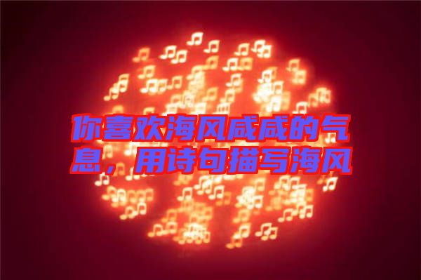 你喜歡海風(fēng)咸咸的氣息，用詩句描寫海風(fēng)