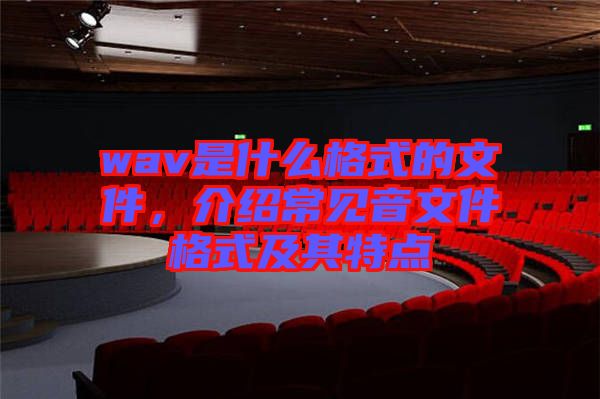 wav是什么格式的文件，介紹常見音文件格式及其特點