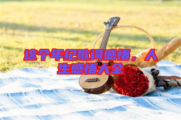 這個(gè)年紀(jì)歌詞感悟，人生感悟大全