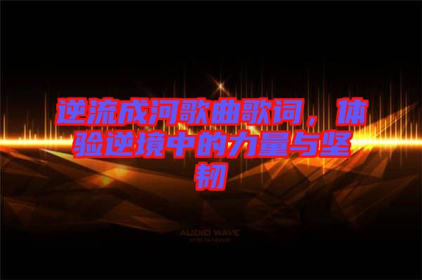 逆流成河歌曲歌詞，體驗?zāi)婢持械牧α颗c堅韌