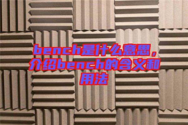 bench是什么意思，介紹bench的含義和用法